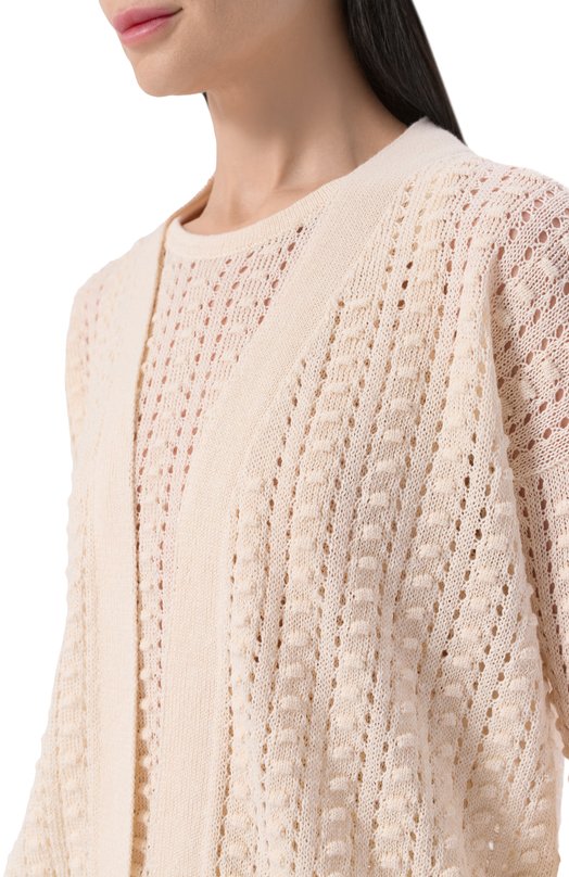 Кардиган изо льна и хлопка MVST M26.CSW.K434/BUDDHA Кремовый  M26.CSW.K434/BUDDHA Фото 5