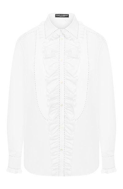 Женская хлопковая рубашка DOLCE & GABBANA, арт. F5H17T/FU5K9