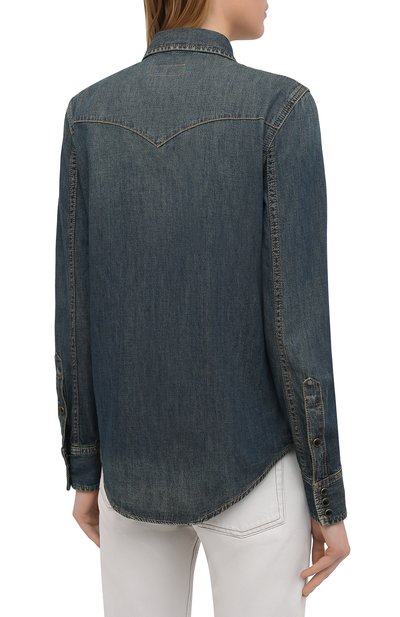 Джинсовая рубашка SAINT LAURENT, арт. 497526/Y880U, фото 4