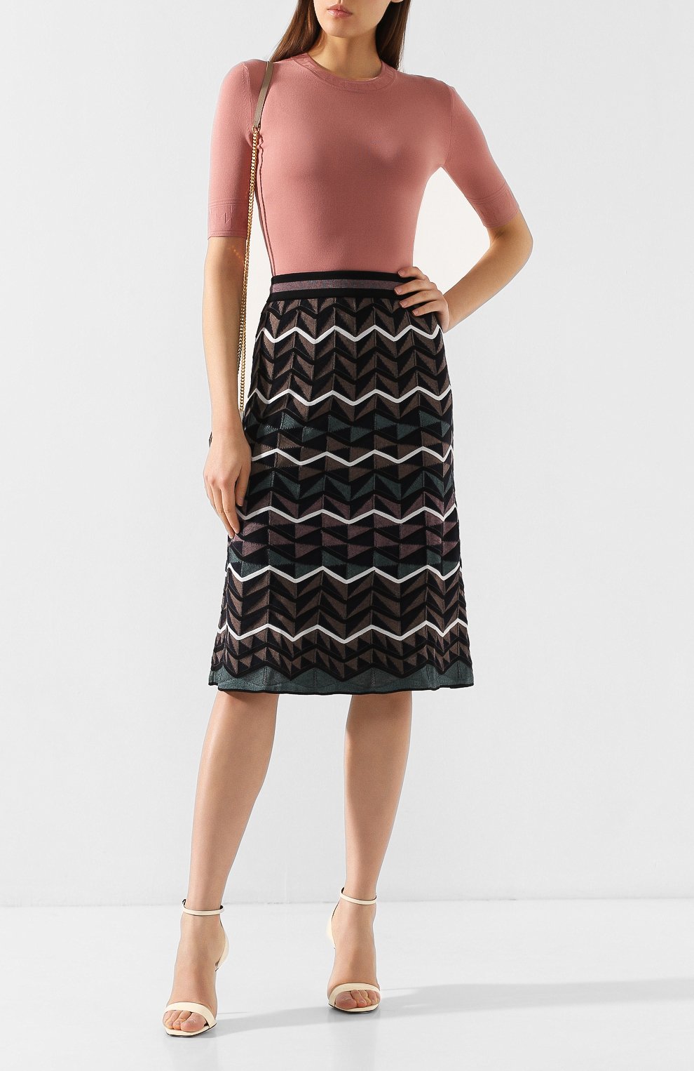 Юбка из смеси шерсти и хлопка M MISSONI разноцветного цвета по цене 42850 руб., арт. 2DH00060/2K001Z, фото 2 Юбка из смеси шерсти и хлопка M MISSONI, арт. 2DH00060/2K001Z, фото 2
