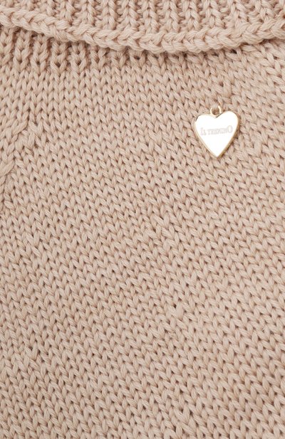 Шерстяной шарф-манишка IL TRENINO бежевого цвета по цене 8740 руб., арт. CL-4058/J, фото 3 Шерстяной шарф-манишка IL TRENINO, арт. CL-4058/J, фото 3