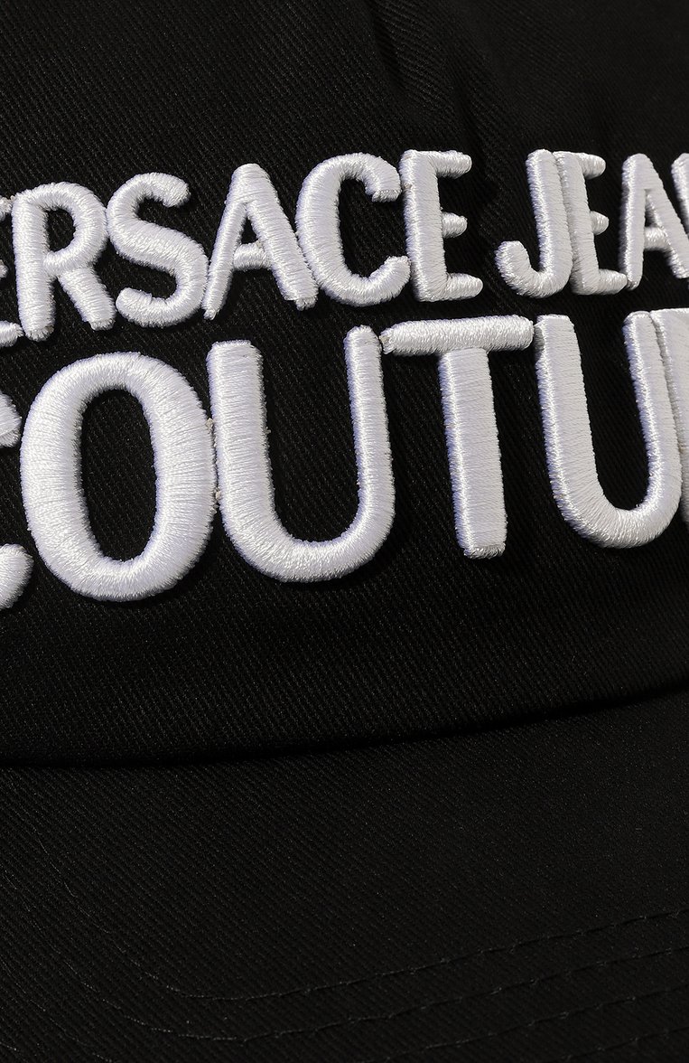 Хлопковая бейсболка VERSACE JEANS COUTURE, арт. 73GAZK10-BASEBALL CAP WITH PENCES/ZG010, фото 1