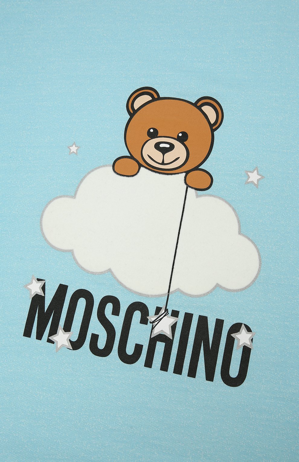 Хлопковое одеяло MOSCHINO голубого цвета по цене 16500 руб., арт. MUB006/LCE00, фото 2 Хлопковое одеяло MOSCHINO, арт. MUB006/LCE00, фото 2