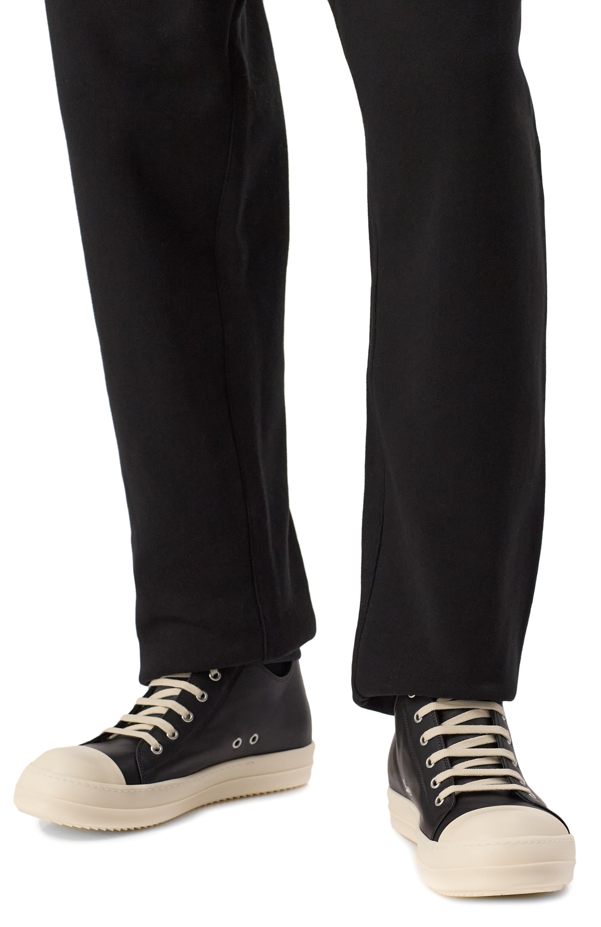 Кожаные кеды hollywood low RICK OWENS, арт. RU01E5891/LC0, фото 3