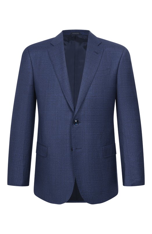 Шерстяной пиджак Giorgio Armani GM000336/TE20030 Синий GM000336/TE20030