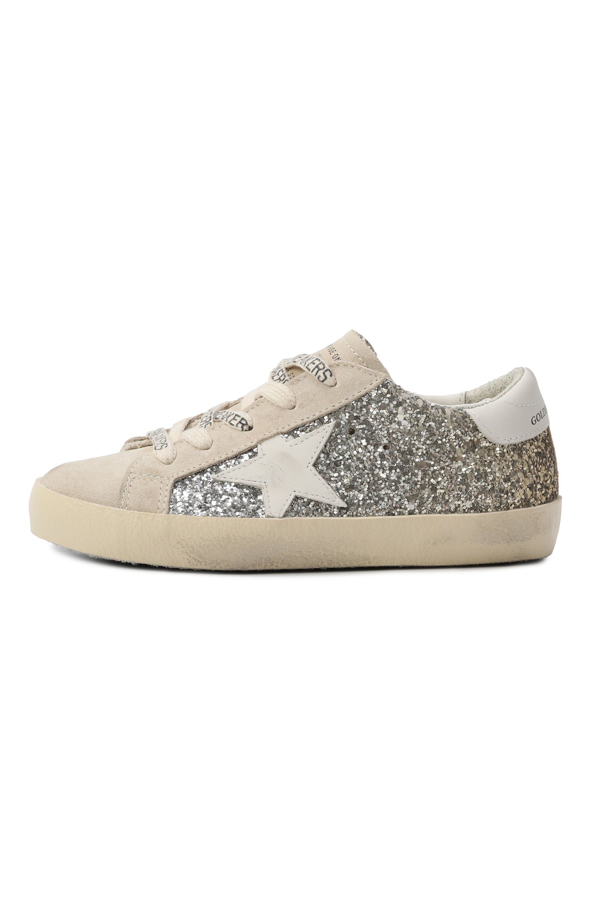 Кожаные кеды super-star GOLDEN GOOSE DELUXE BRAND светло-бежевого цвета по цене 31350 руб., арт. GYF00101.F006758, фото 2 Кожаные кеды super-star GOLDEN GOOSE DELUXE BRAND, арт. GYF00101.F006758, фото 2