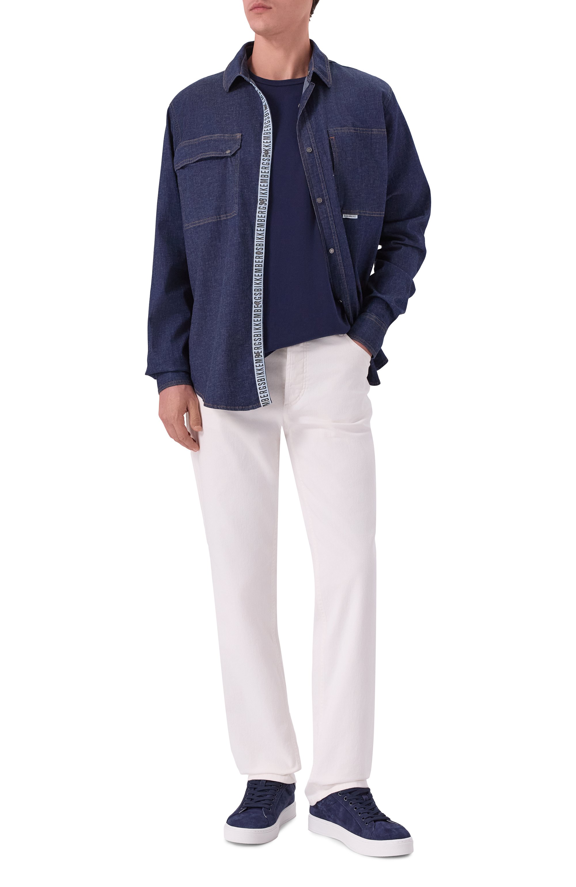 Джинсовая рубашка DIRK BIKKEMBERGS, арт. BMS1039, фото 2