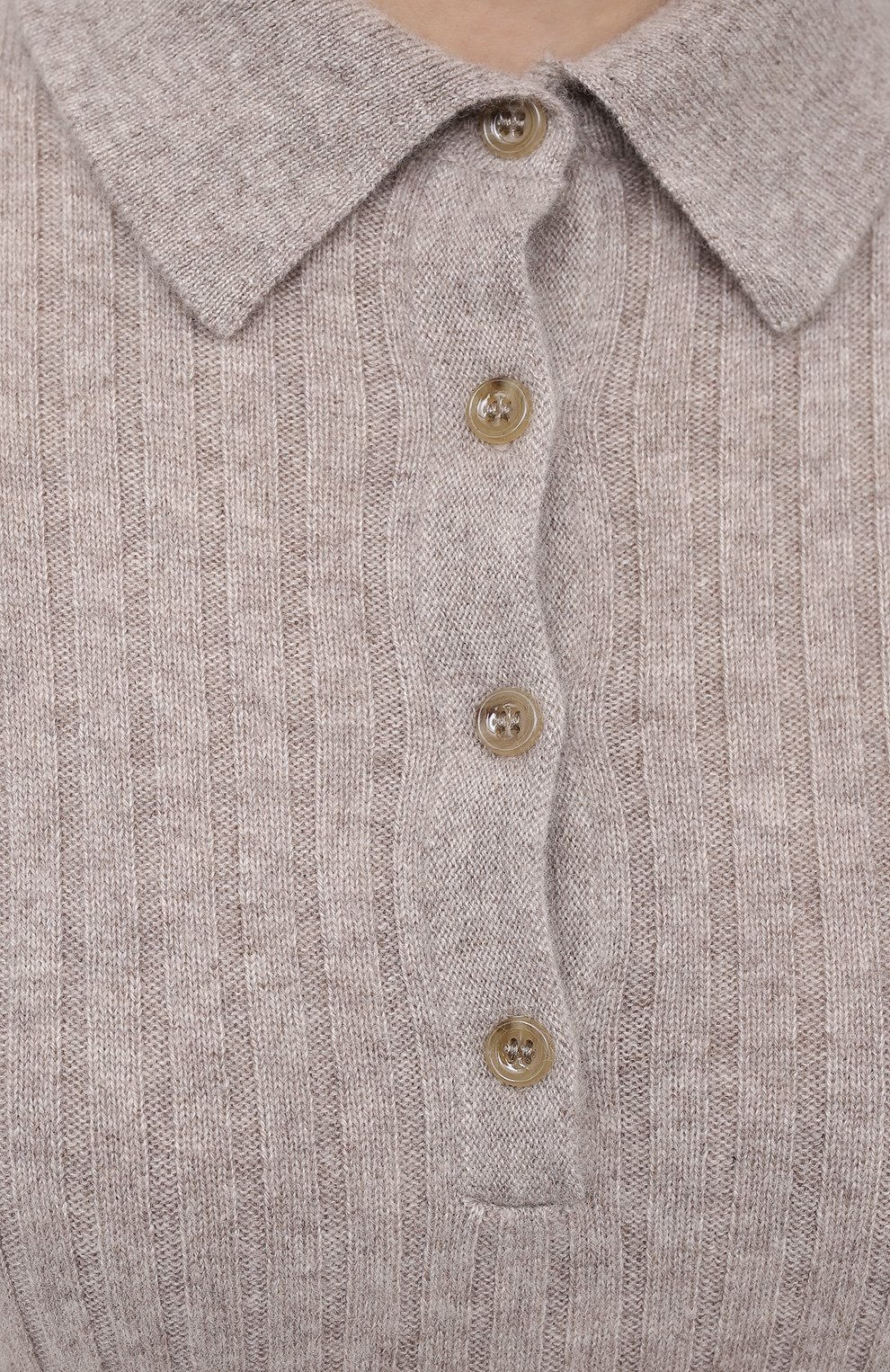 Кашемировый пуловер ALLUDE серого цвета по цене 68100 руб., арт. 205/11133, фото 5 Кашемировый пуловер ALLUDE, арт. 205/11133, фото 5