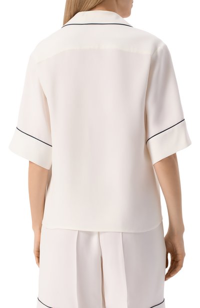 Шелковая блузка MVST белого цвета по цене 113000 руб., арт. 25E/X2P/0/G031/5545, фото 4 Шелковая блузка MVST, арт. 25E/X2P/0/G031/5545, фото 4