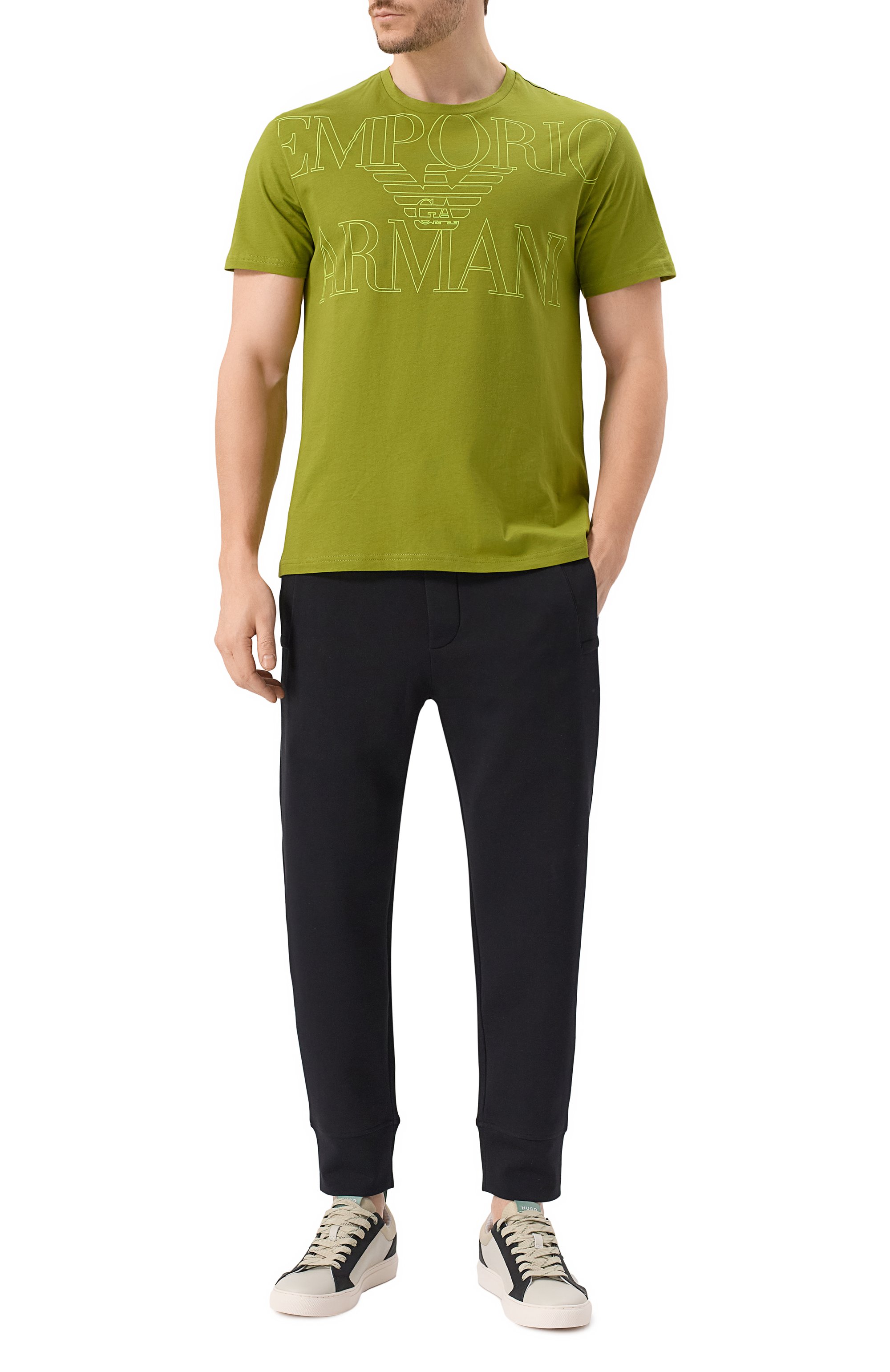 Хлопковая футболка EMPORIO ARMANI, арт. EM000574/AF12326, фото 2