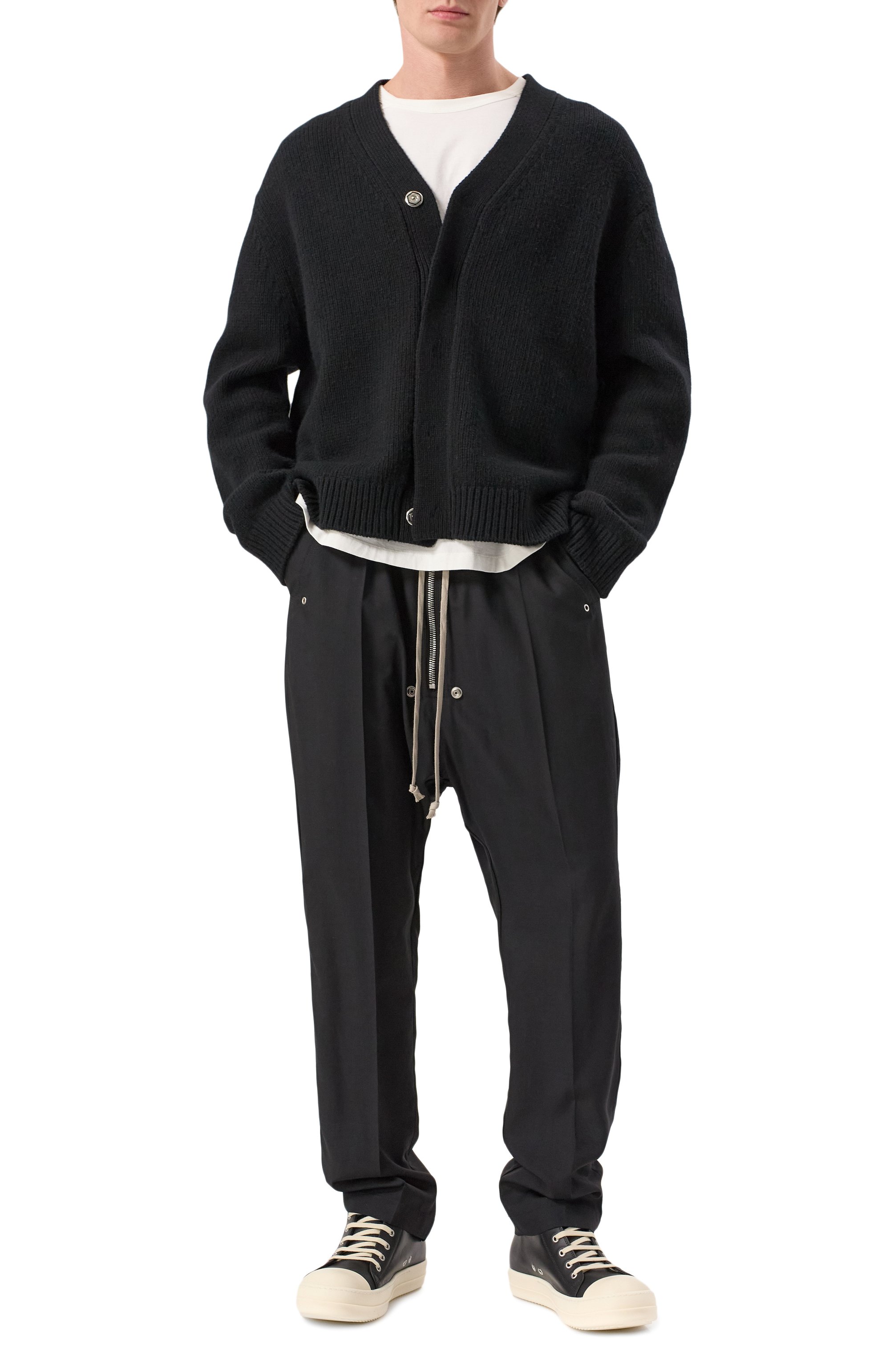 Шерстяные брюки RICK OWENS, арт. RU01E5361/WG, фото 2