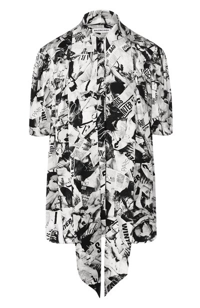 Женская шелковая блузка BALENCIAGA, арт. 602571/TGL22
