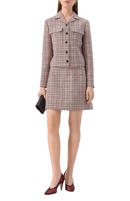 Комбинированные туфли Amelia 85 Gianvito Rossi G22333.85RIC.RSCRYRY Бордовый  G22333.85RIC.RSCRYRY Фото 3