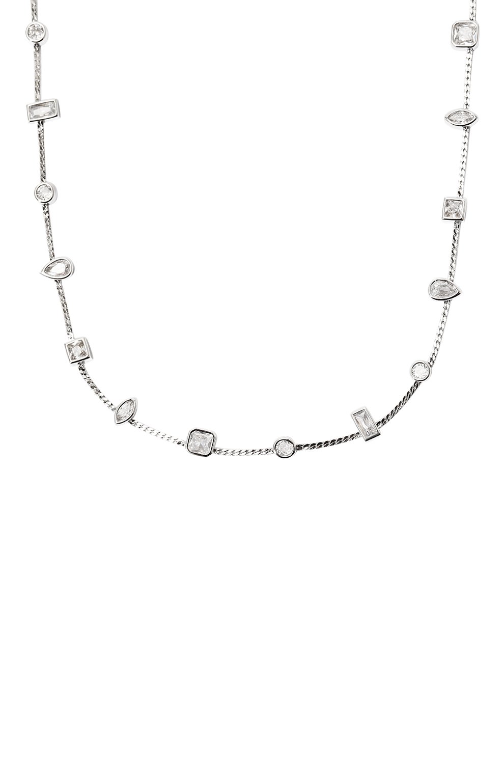 Колье LUV AJ серебряного цвета по цене 23900 руб., арт. SS23-N-BSSN-S, фото 3 Колье LUV AJ, арт. SS23-N-BSSN-S, фото 3