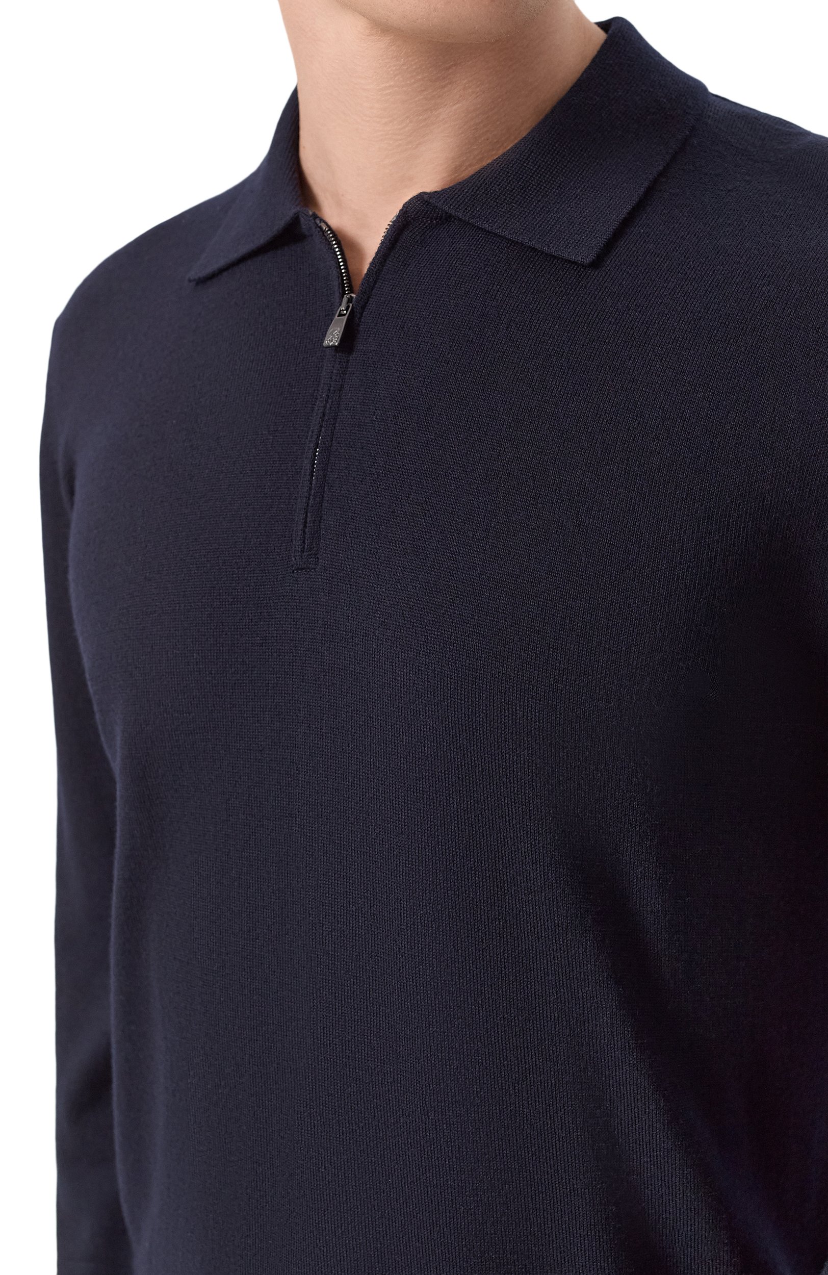 Шерстяное поло CORNELIANI темно-синего цвета по цене 57650 руб., арт. 28M50F/2A25100, фото 5 Шерстяное поло CORNELIANI, арт. 28M50F/2A25100, фото 5