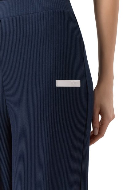 Брюки из вискозы EA7 синего цвета по цене 18150 руб., арт. 7W000165/AF12654, фото 5 Брюки из вискозы EA7, арт. 7W000165/AF12654, фото 5