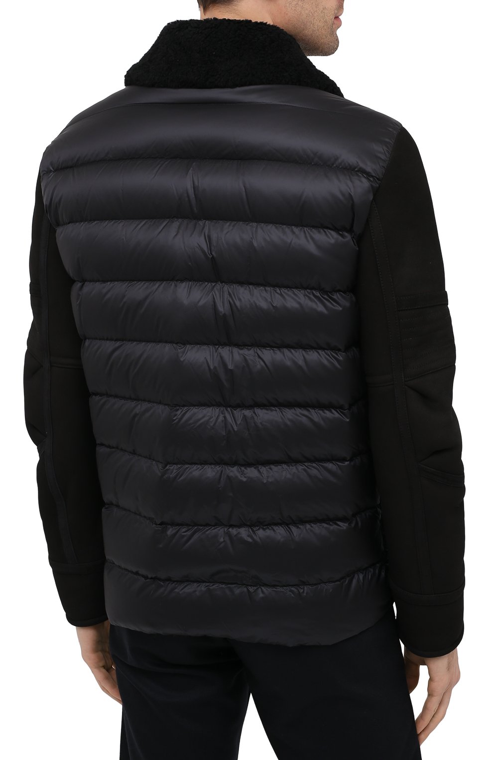 Комбинированный пуховик mongioie MONCLER, арт. F2-091-1A51T-01-50180, фото 4