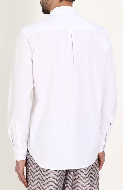 Хлопковая рубашка с отложным воротником GIORGIO ARMANI, арт. WSCVTT/WS27C, фото 4
