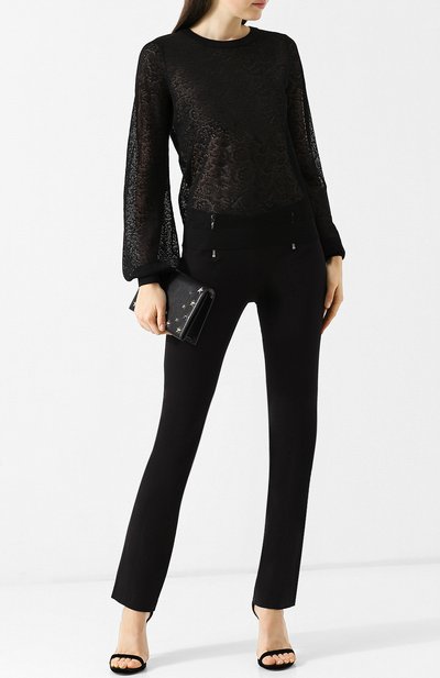 Однотонные брюки с металлическими молниями MICHAEL MICHAEL KORS, арт. MU83H034BB, фото 2