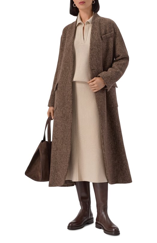 Кожаные сапоги Kiton D56806N0102410 Коричневый  D56806N0102410 Фото 2