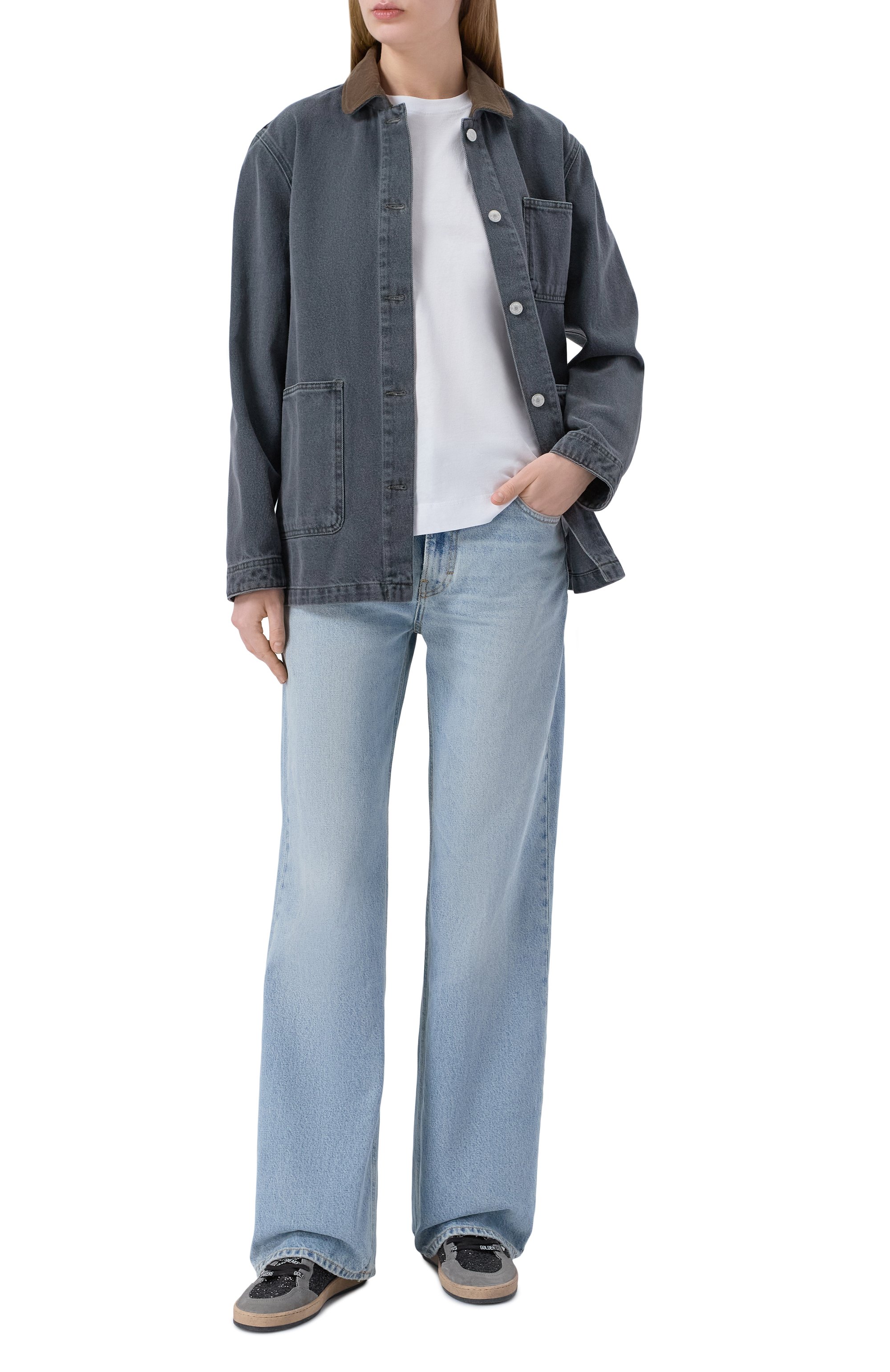 Комбинированные кеды ball star GOLDEN GOOSE DELUXE BRAND, арт. GWF00117.F006675, фото 3