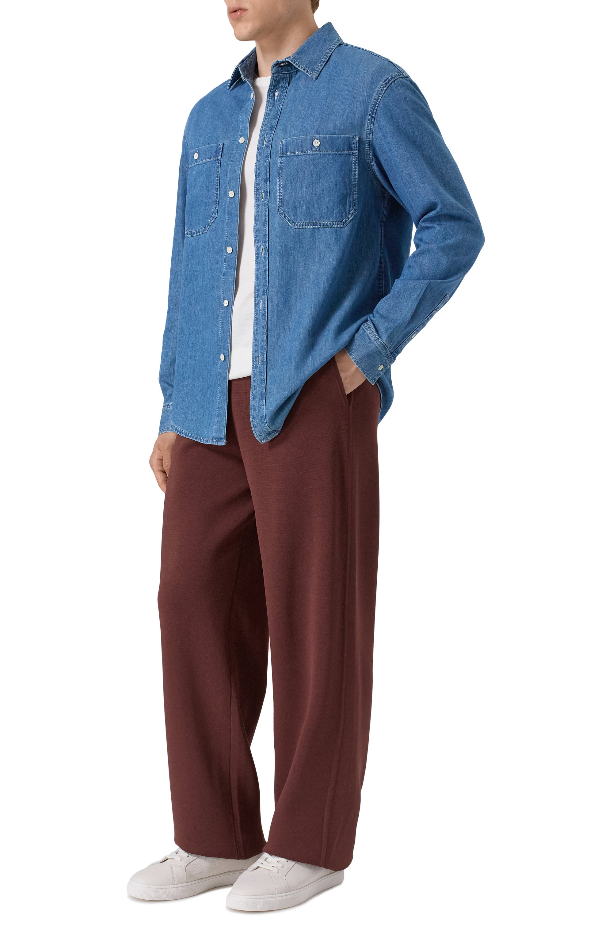 Джинсовая рубашка 12 STOREEZ, арт. 129671, фото 2