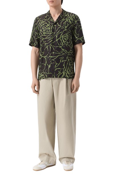 Мужская рубашка из вискозы DRIES VAN NOTEN, арт. 020742/3244