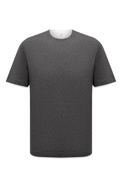 Мужская хлопковая футболка BRUNELLO CUCINELLI, арт. M0B137427