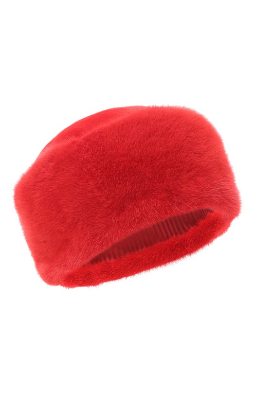 Меховая шапка Татти из норки FurLand 0163500140276601023 Красный 0163500140276601023