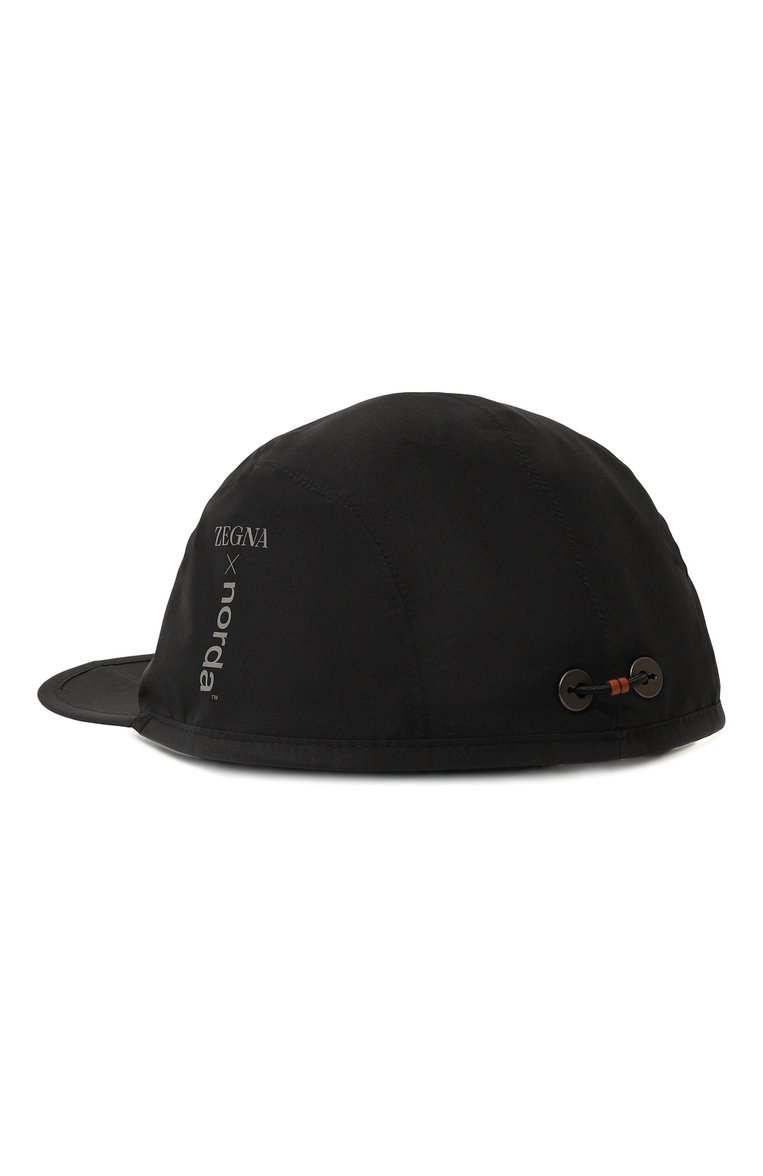 Мужская текстильная бейсболка zegna x norda™ ZEGNA черного цвета, арт. Z5I80HA5/N0RB5Z001 | Фото 3 (Материал: Текстиль, Синтетический материал; Нос: Не проставлено)