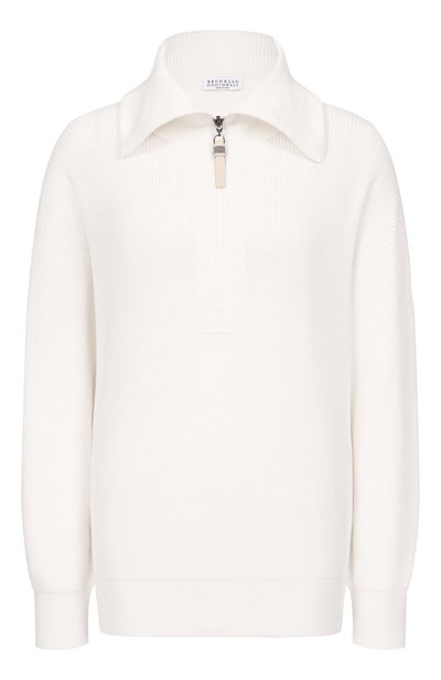 Женский хлопковый пуловер BRUNELLO CUCINELLI, арт. M19264104