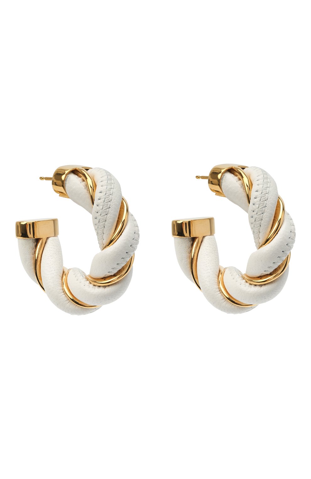 Серьги BOTTEGA VENETA белого цвета по цене 65100 руб., арт. 628948/VAHUA, фото 3 Серьги BOTTEGA VENETA, арт. 628948/VAHUA, фото 3