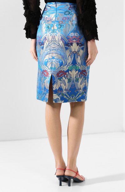 Юбка из смеси шелка и льна DRIES VAN NOTEN, арт. 201-10805-9053, фото 4