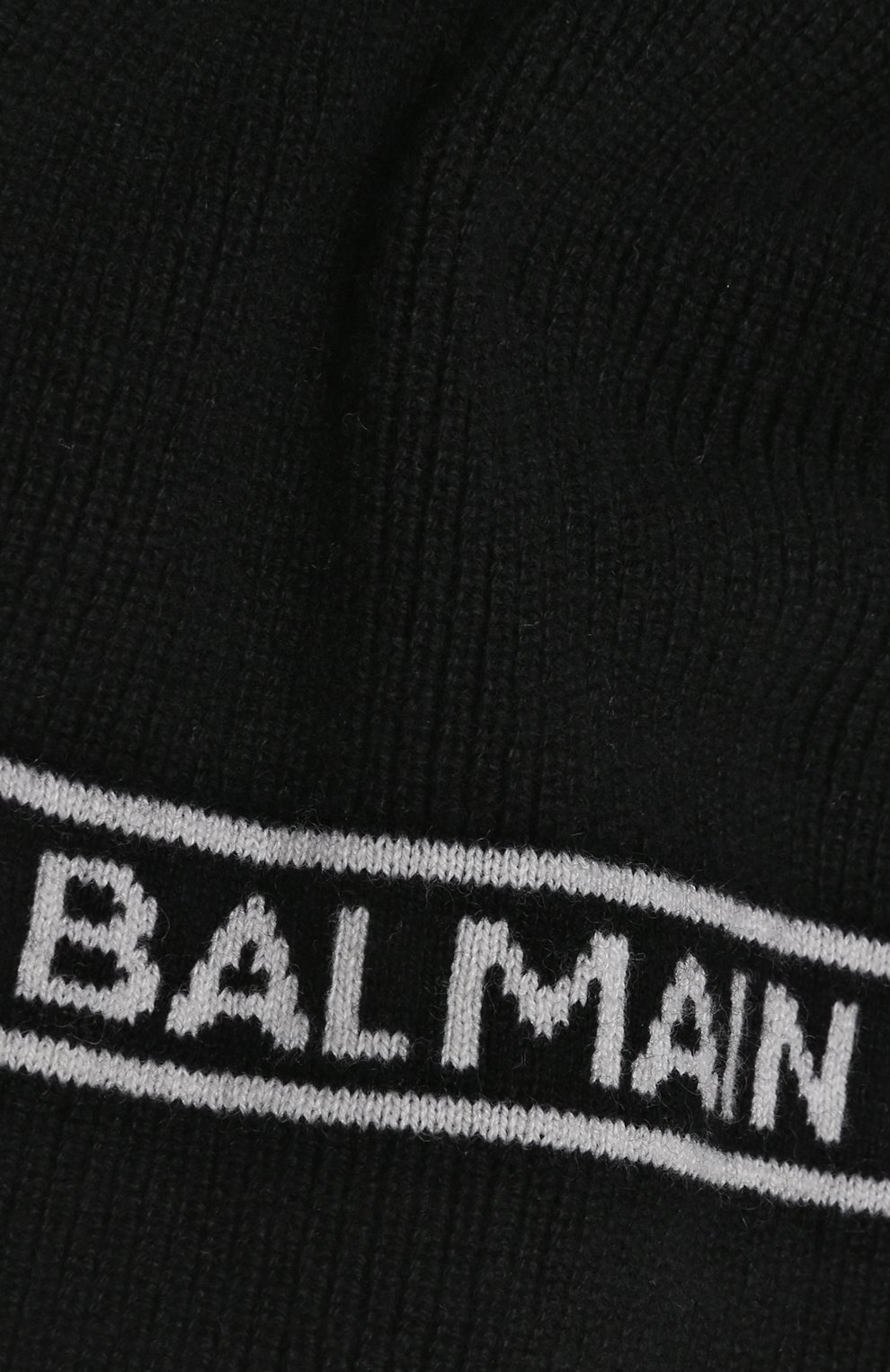 Шарф из шерсти и шелка BALMAIN черного цвета по цене 17550 руб., арт. BT0P13, фото 2 Шарф из шерсти и шелка BALMAIN, арт. BT0P13, фото 2