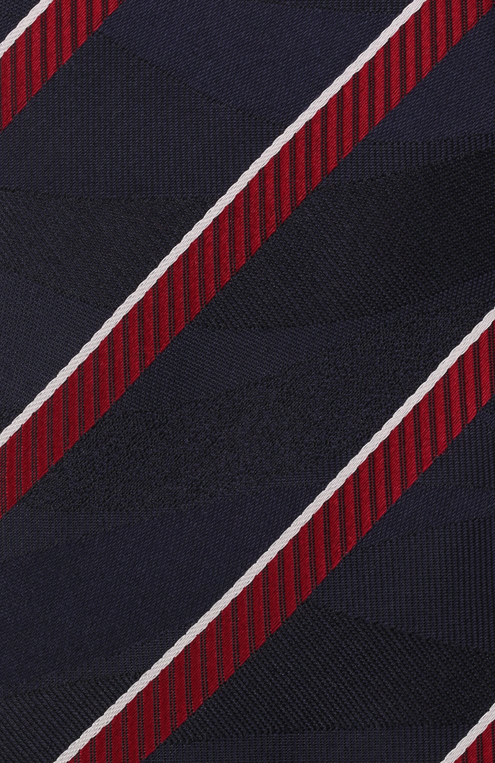 Шелковый галстук GIORGIO ARMANI темно-синего цвета по цене 21050 руб., арт. 360054/2R910, фото 4 Шелковый галстук GIORGIO ARMANI, арт. 360054/2R910, фото 4
