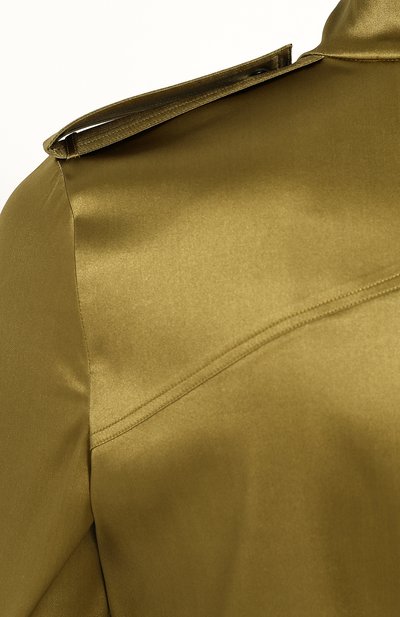 Шелковая блуза с погонами и воротником-стойкой TOM FORD, арт. CA3102-FAX334, фото 5