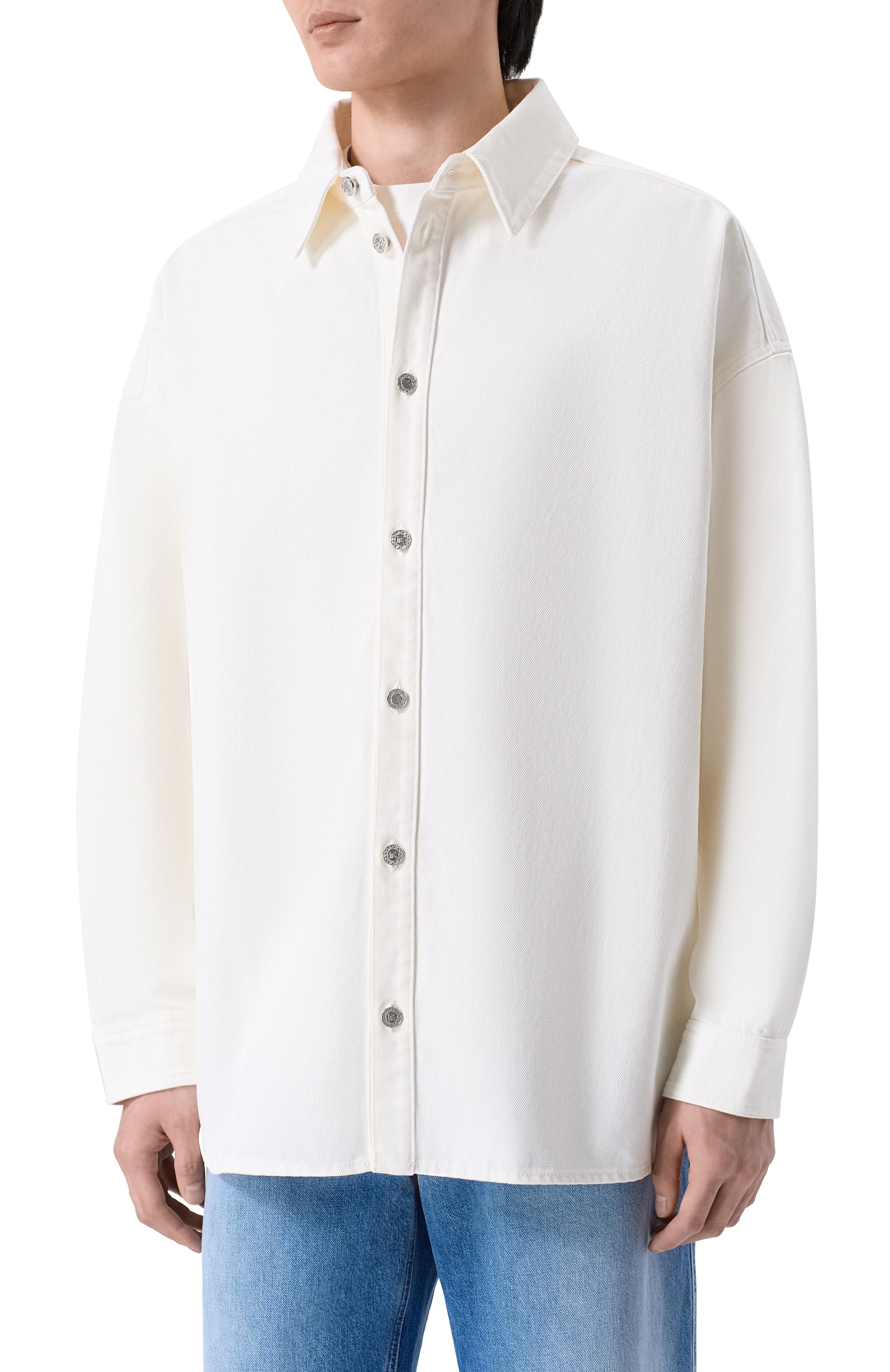 Джинсовая рубашка BALMAIN, арт. GH1HC150/DG14, фото 3