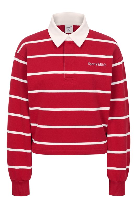 Хлопковое поло Sporty and Rich ST008606300RE33 Красный ST008606300RE33