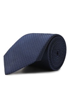 Мужской шелковый галстук CORNELIANI голубого цвета, арт. 93U302-9320312 | Фото 1 (Материал сплава: Проставлено; Нос: Не проставлено; Материал: Шелк, Текстиль; Принт: С принтом)