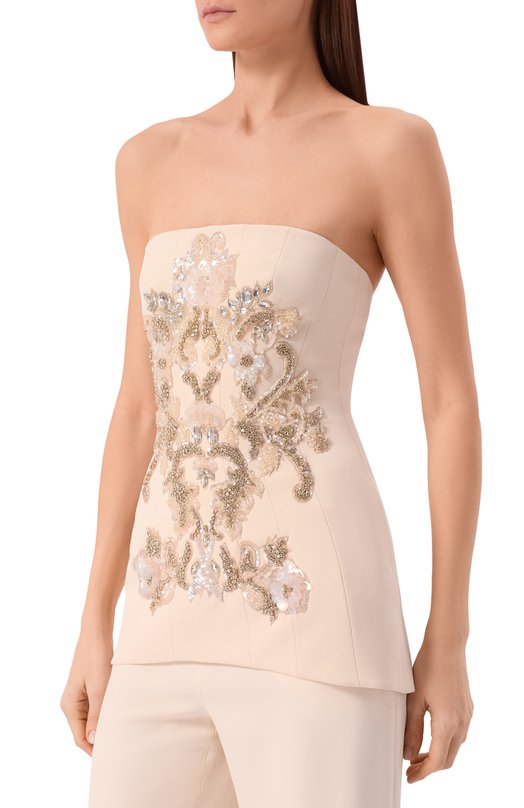 Топ Zuhair Murad RTP26023/CRCA018 Кремовый  RTP26023/CRCA018 Фото 3