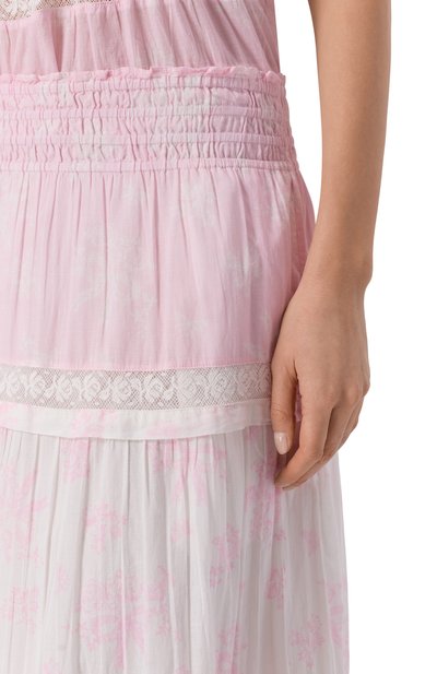 Хлопковая юбка LOVE SHACK FANCY, арт. LS771-3455, фото 5