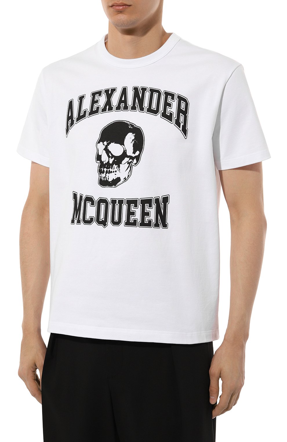 Хлопковая футболка ALEXANDER MCQUEEN, арт. 759442, фото 3