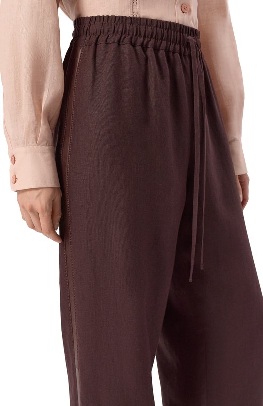 Льняные брюки MVST M26.2PW.T902/T30 Коричневый  M26.2PW.T902/T30 Фото 5