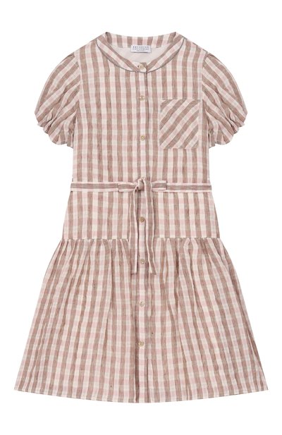 Льняное платье BRUNELLO CUCINELLI, арт. BH742A326C