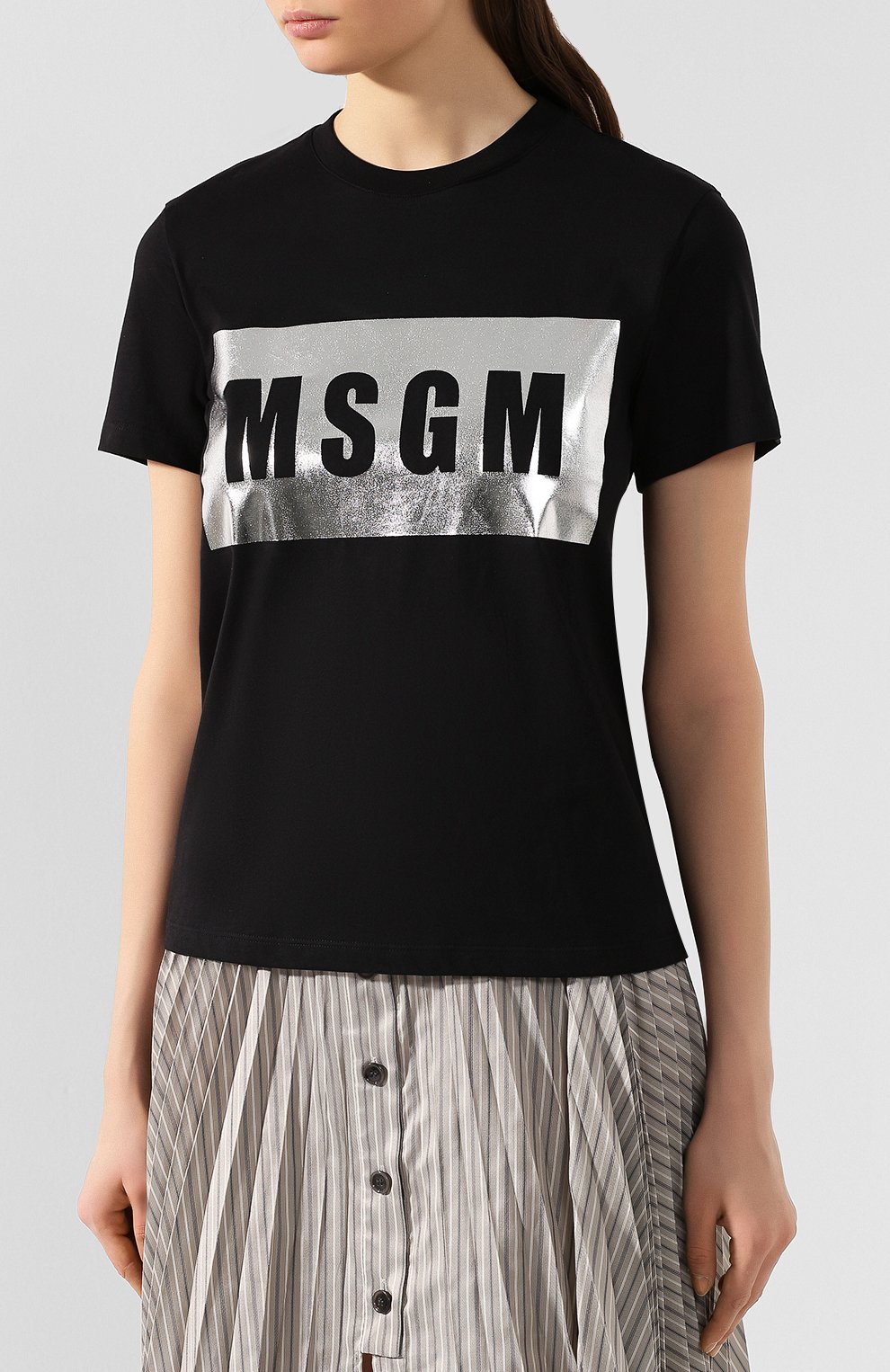 Хлопковая футболка MSGM, арт. 2841MDM95 207298, фото 3