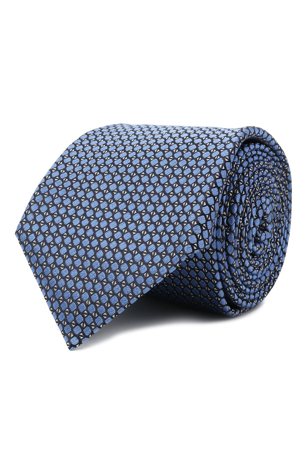 Шелковый галстук CANALI синего цвета по цене 12700 руб., арт. 18/HJ03074, фото 1 Шелковый галстук CANALI, арт. 18/HJ03074, фото 1