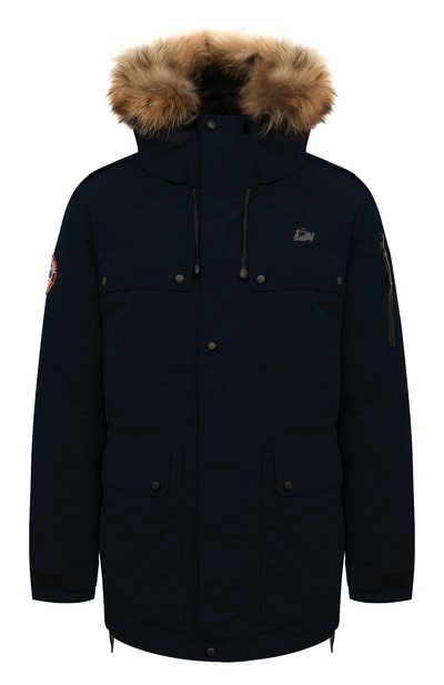 Пуховая парка polus с меховой отделкой ARCTIC EXPLORER, арт. POLUS_NAVY, фото 1