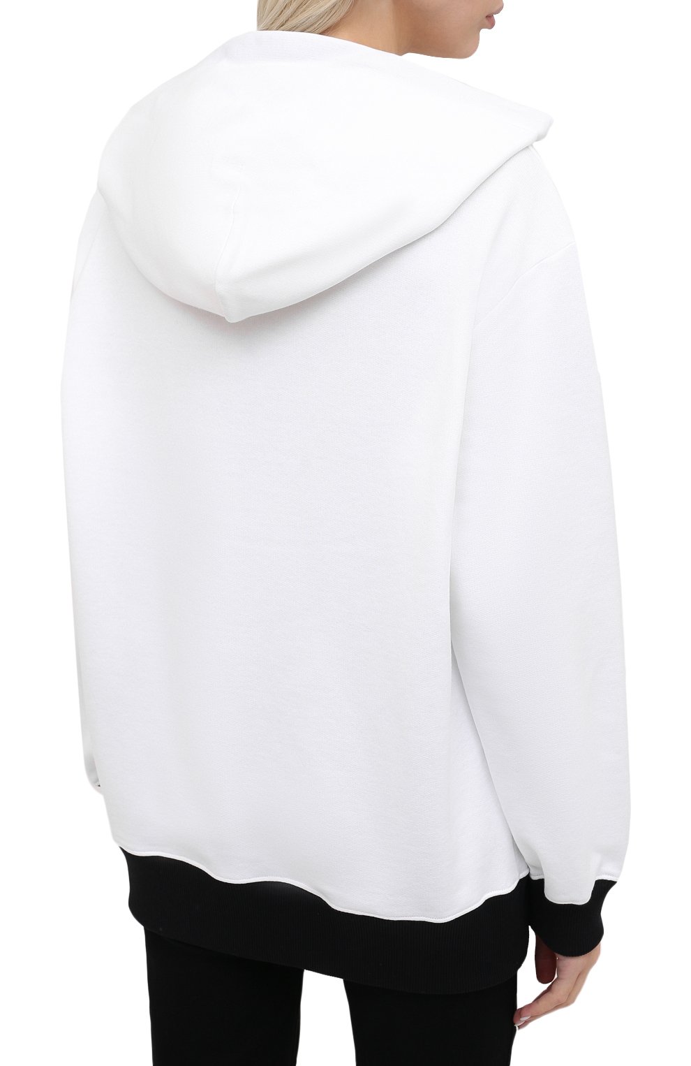 Хлопковое худи DOLCE & GABBANA белого цвета по цене 78600 руб., арт. F9I51T/G7XDP, фото 4 Хлопковое худи DOLCE & GABBANA, арт. F9I51T/G7XDP, фото 4