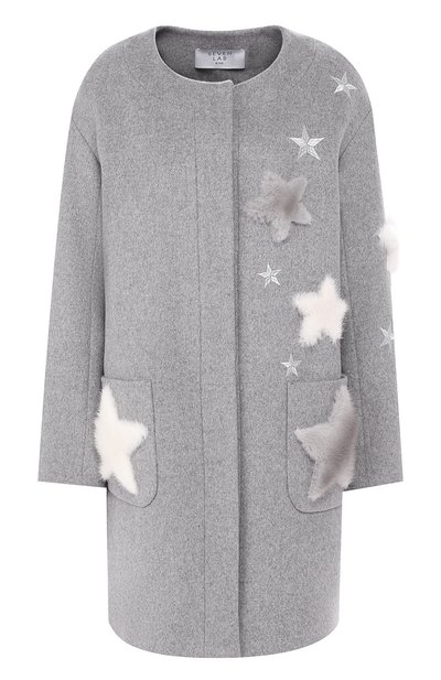 Женское пальто из смеси шерсти и кашемира SEVEN LAB, арт. CFW17-007grey