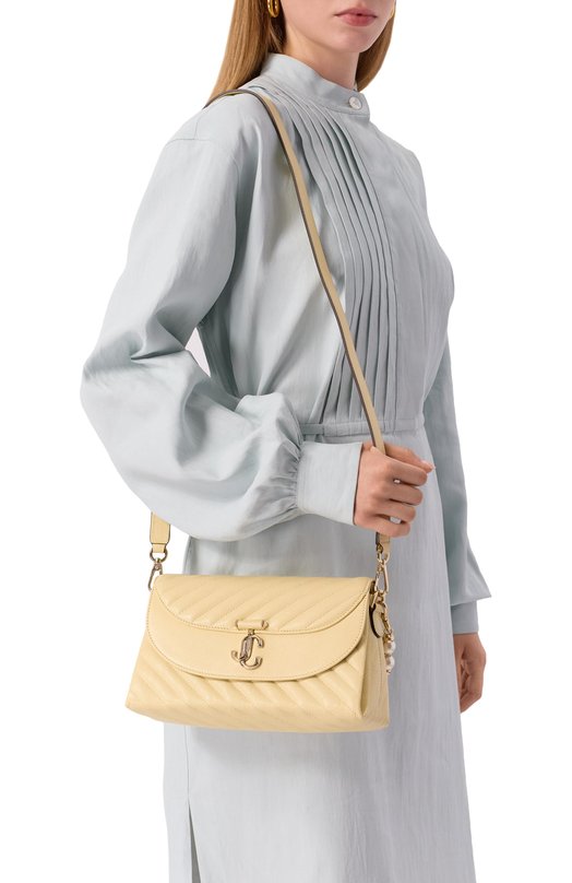 Сумка Curve Jimmy Choo AVNCURVET0PHANDLEQ0J Жёлтый  AVNCURVET0PHANDLEQ0J Фото 2